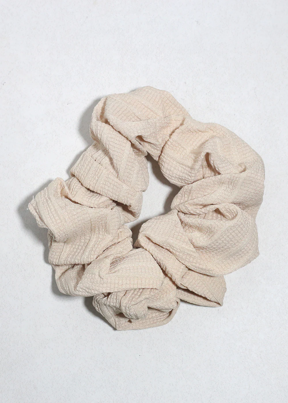 Sandstone Textured Oversized Hair Scrunchie