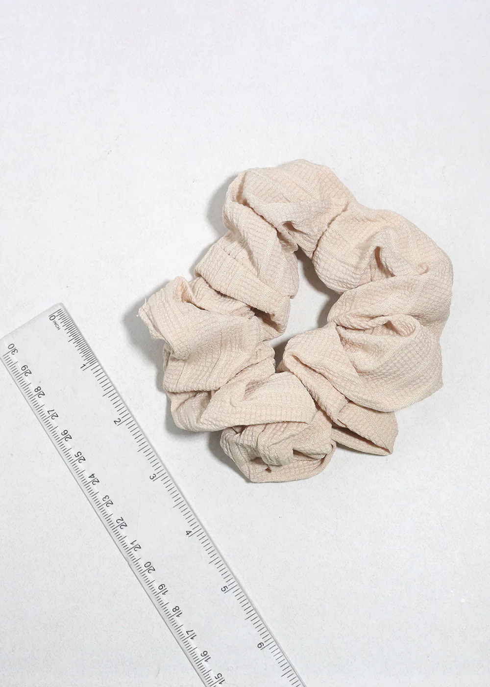 Sandstone Textured Oversized Hair Scrunchie - Image 2
