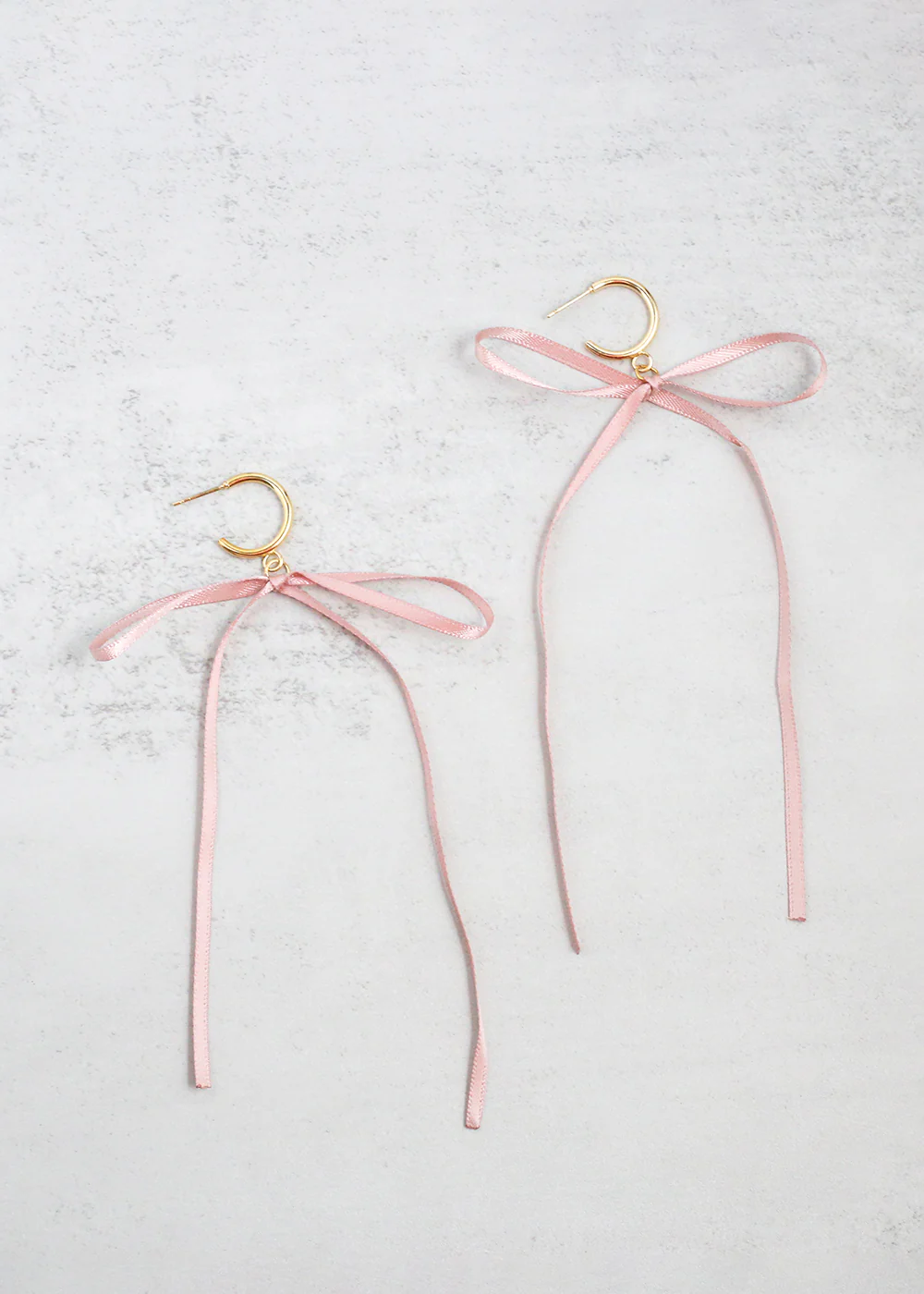 Satin Bow Statement Earrings - Image 2