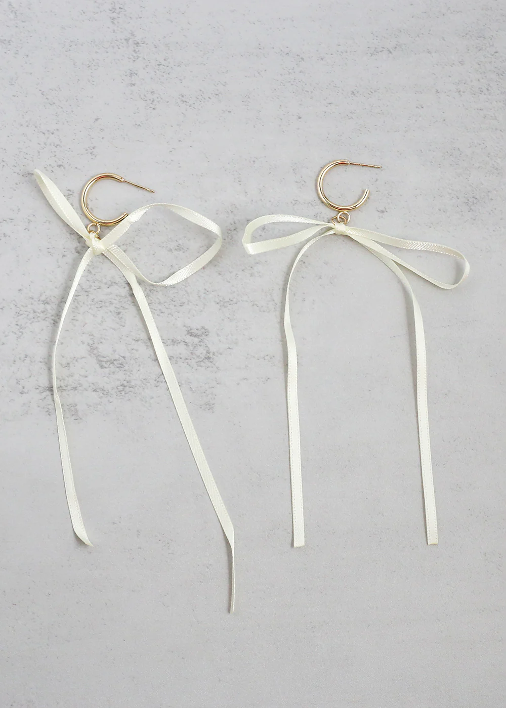 Satin Bow Statement Earrings - Image 3