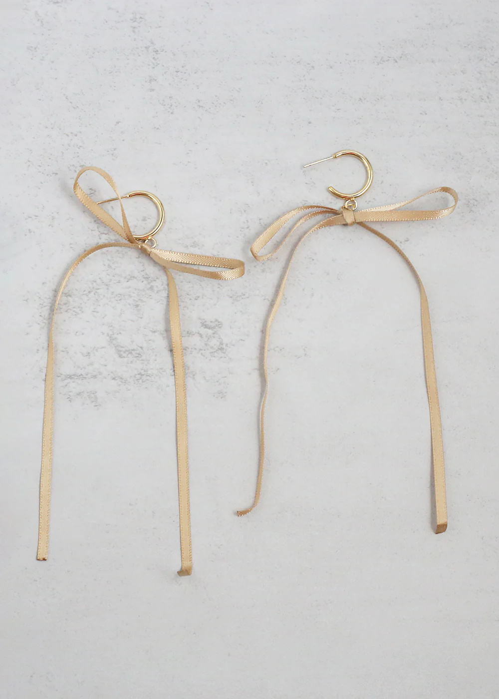 Satin Bow Statement Earrings - Image 4
