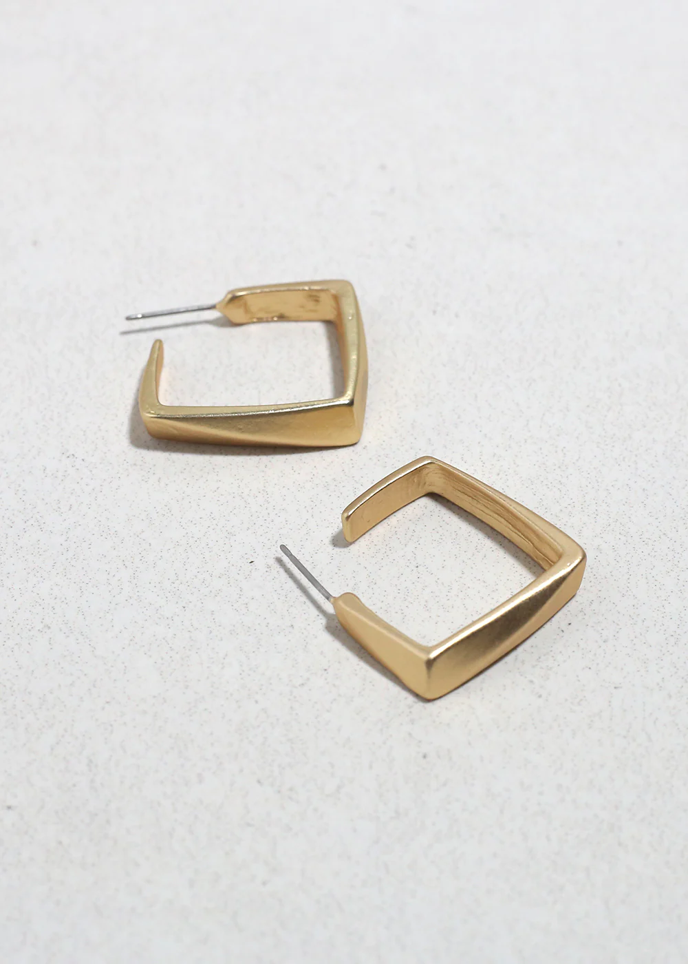 Sculpted Square Hoops - Image 3