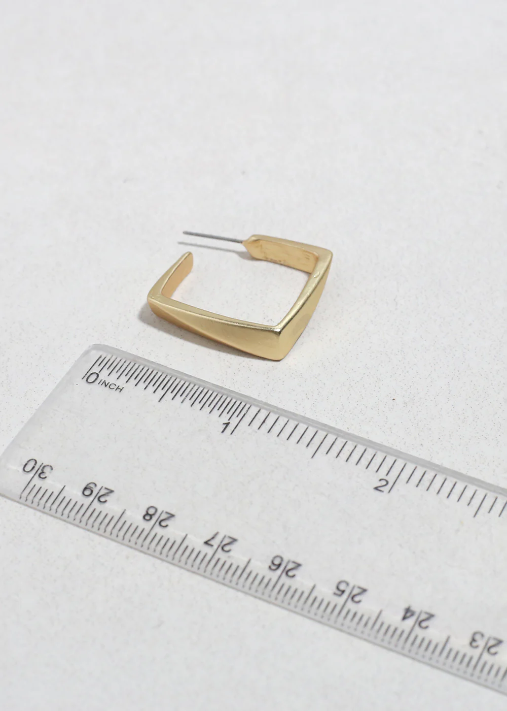 Sculpted Square Hoops - Image 4