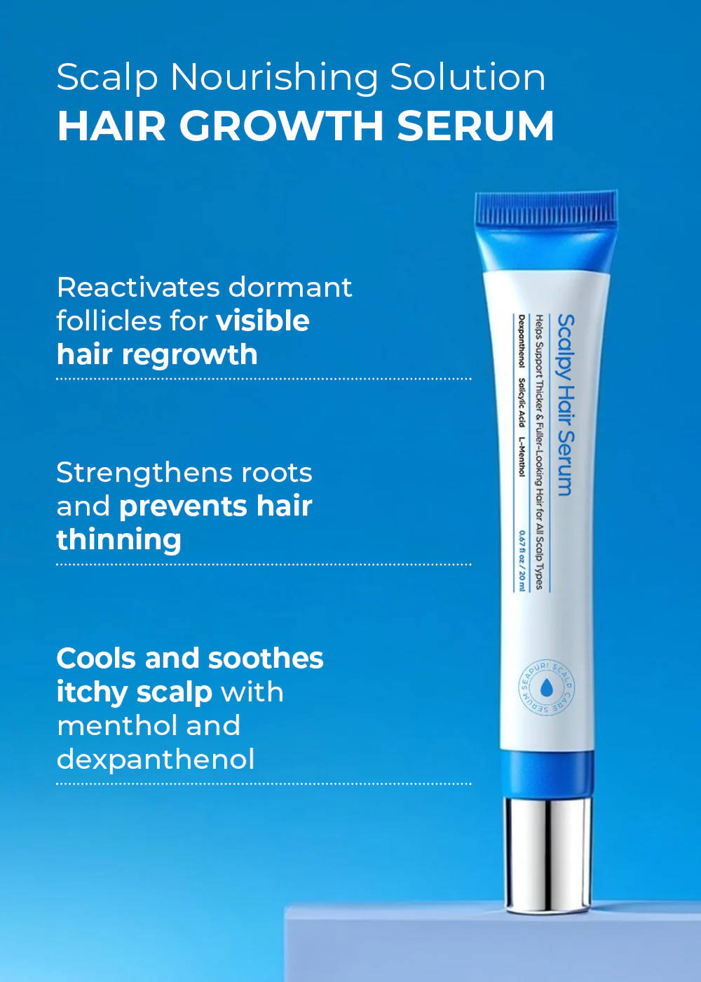Seapuri Scalpy Hair Serum 20ml - Image 3