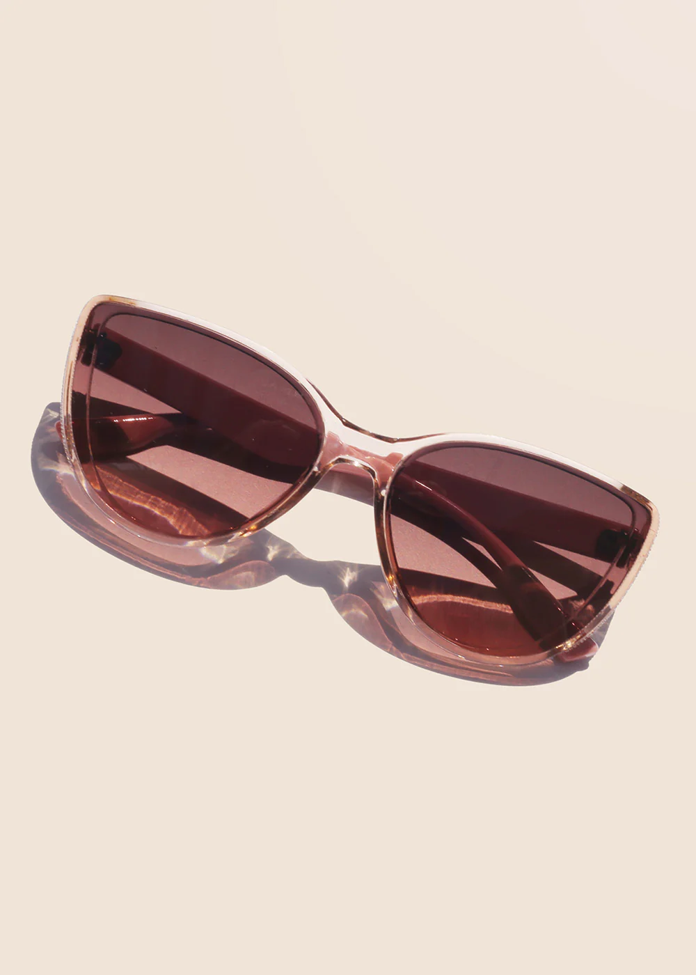 Semi-Transparent Cat-Eye Glasses