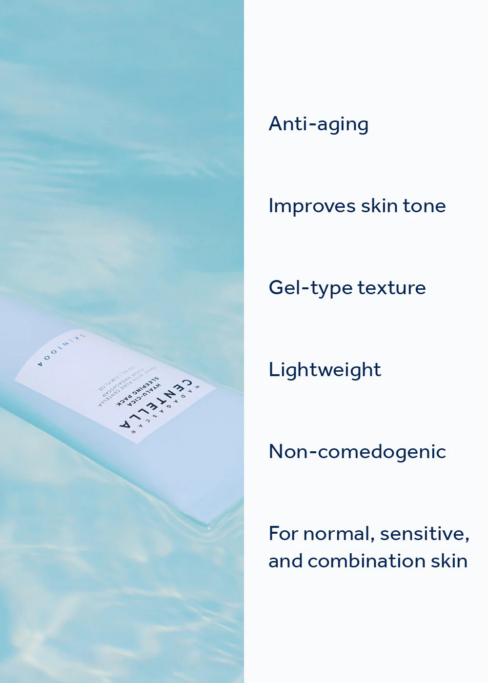 SKIN1004 Madagascar Centella Hyalu-Cica Sleeping Pack 100ml - Image 4