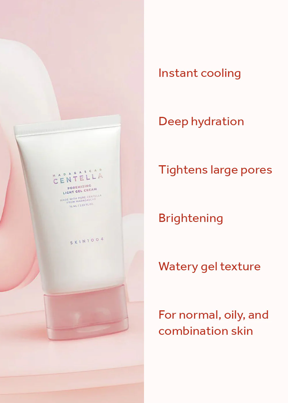 SKIN1004 Madagascar Centella Poremizing Light Gel Cream 75ml - Image 4