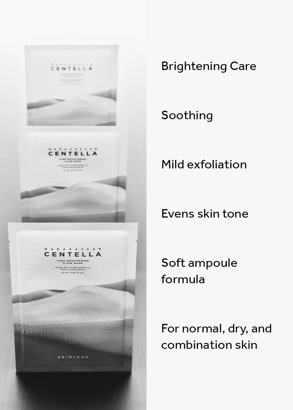 SKIN1004 Madagascar Centella Tone Brightening Glow Mask (1 Sheet) - Image 4