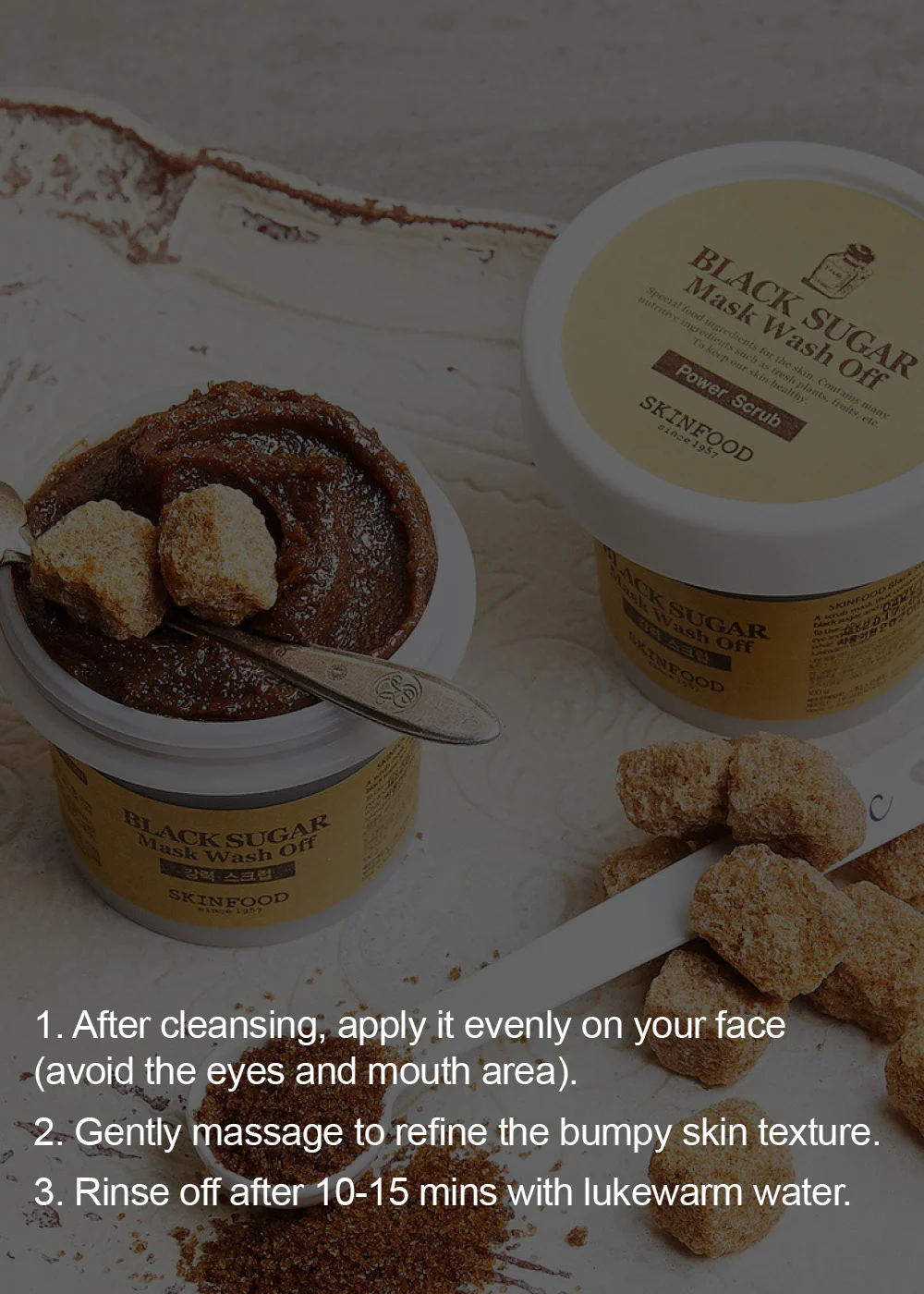 SKINFOOD Black Sugar Mask Wash Off 120g - Image 6