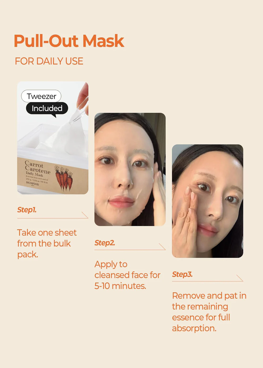 SKINFOOD Carrot Carotene Daily Mask (30 Masks) - Image 7