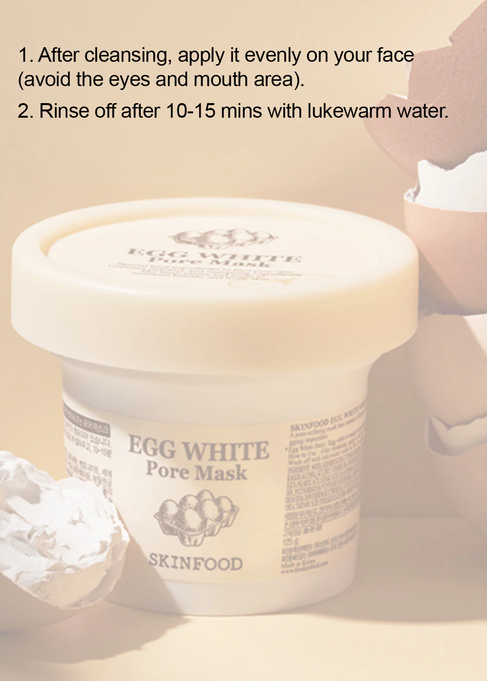 SKINFOOD Egg White Pore Mask 120g - Image 5