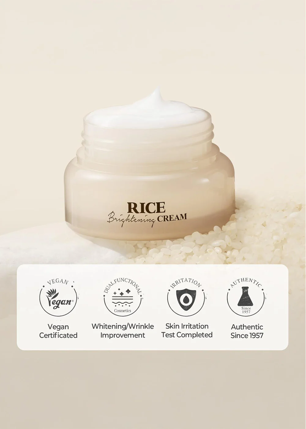 SKINFOOD Rice Brightening Cream 60ml - Image 5
