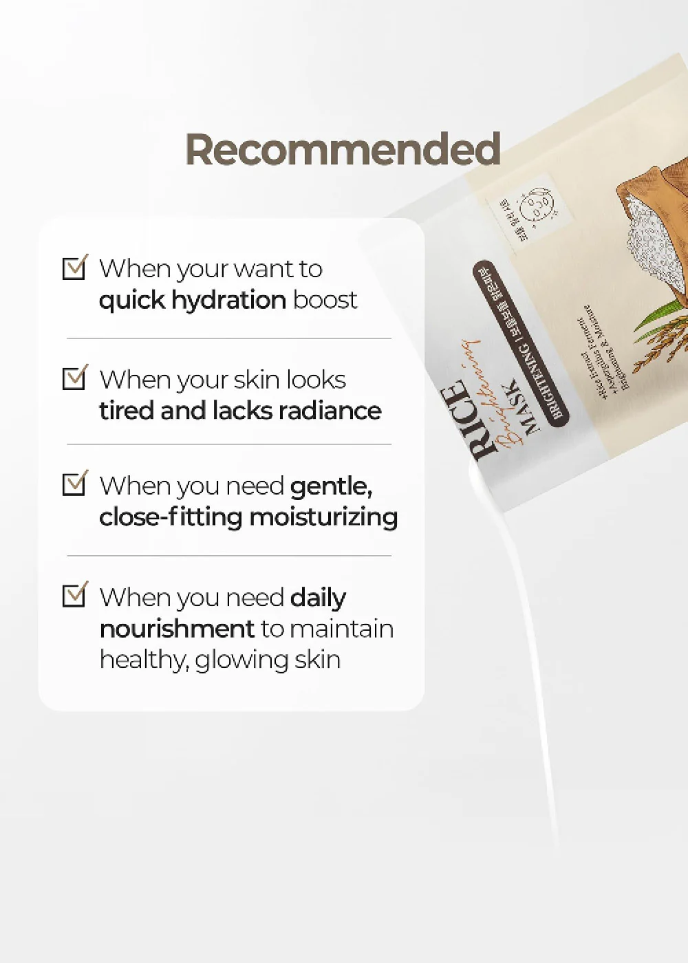 SKINFOOD Rice Brightening Mask (1 Mask) - Image 7