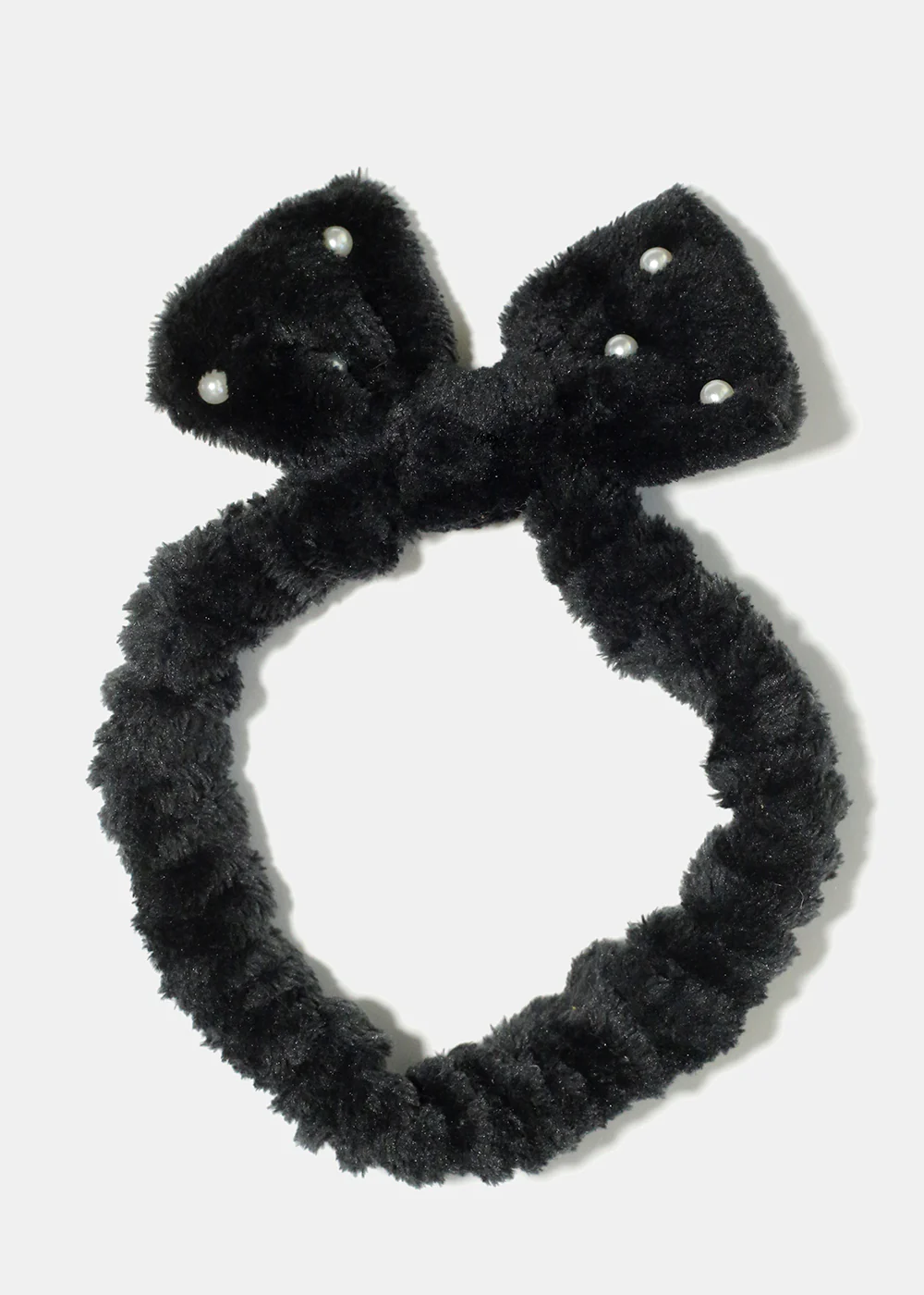 Small Bow & Pearls Spa Headband