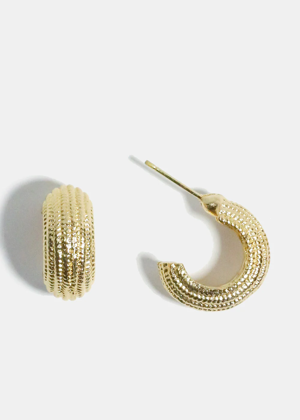 Small Textured Earrings - Image 3