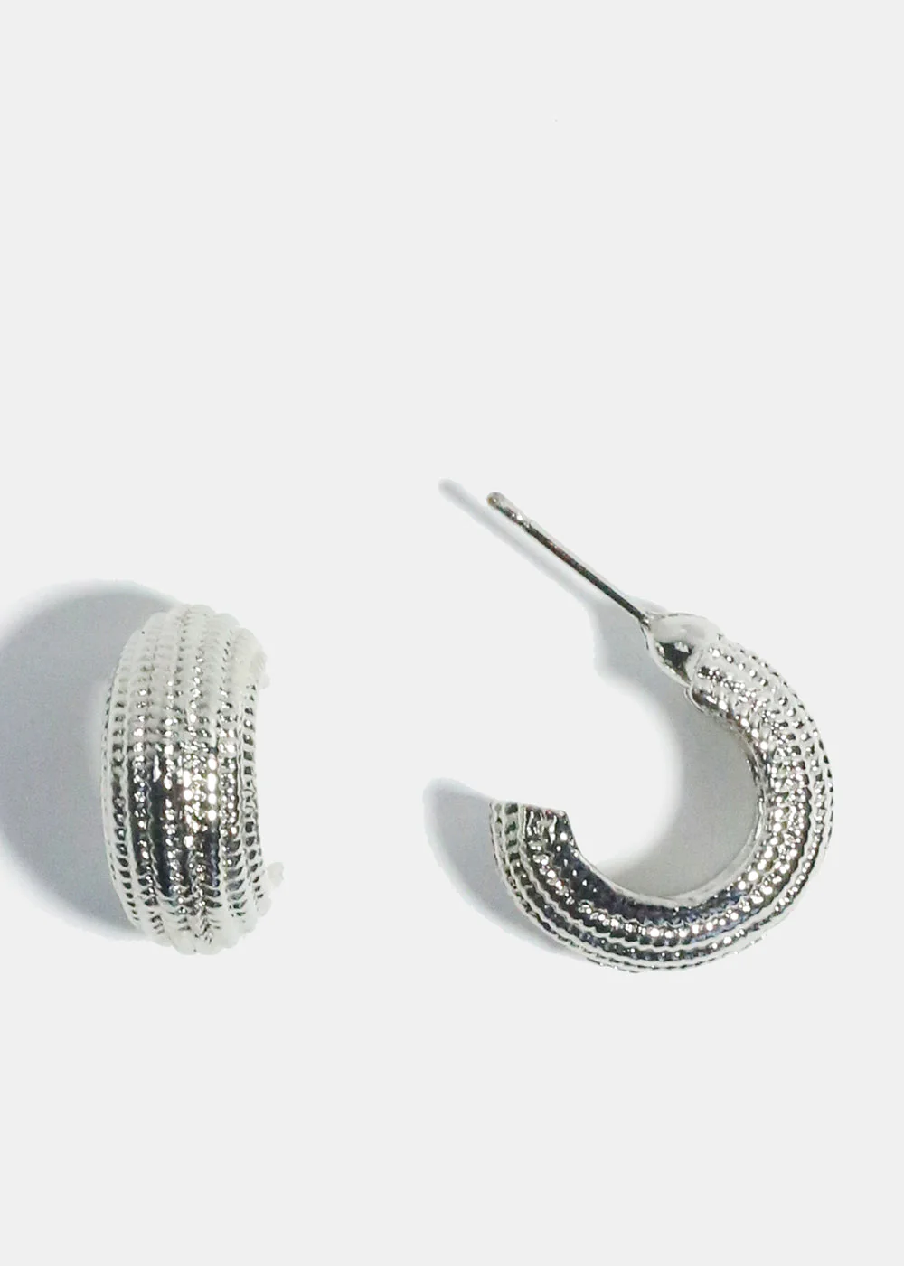 Small Textured Earrings - Image 4