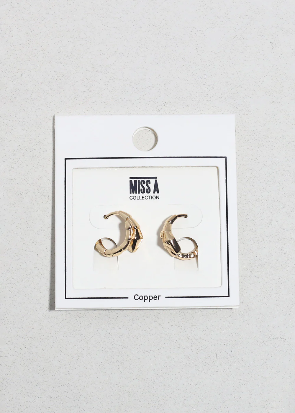 Snake Curve Huggie Earrings