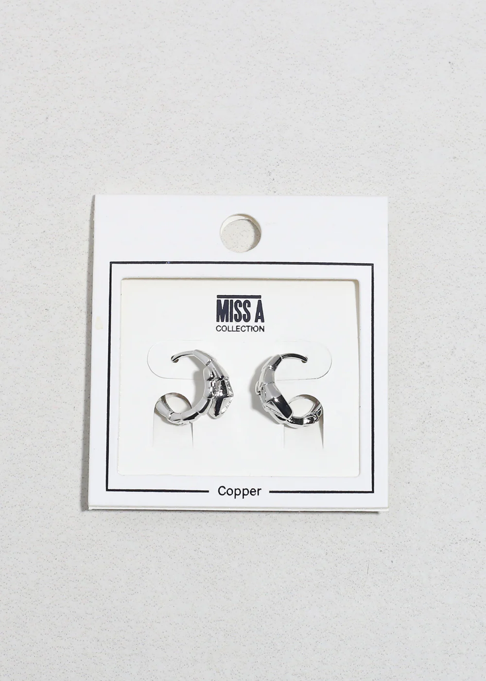 Snake Curve Huggie Earrings - Image 3