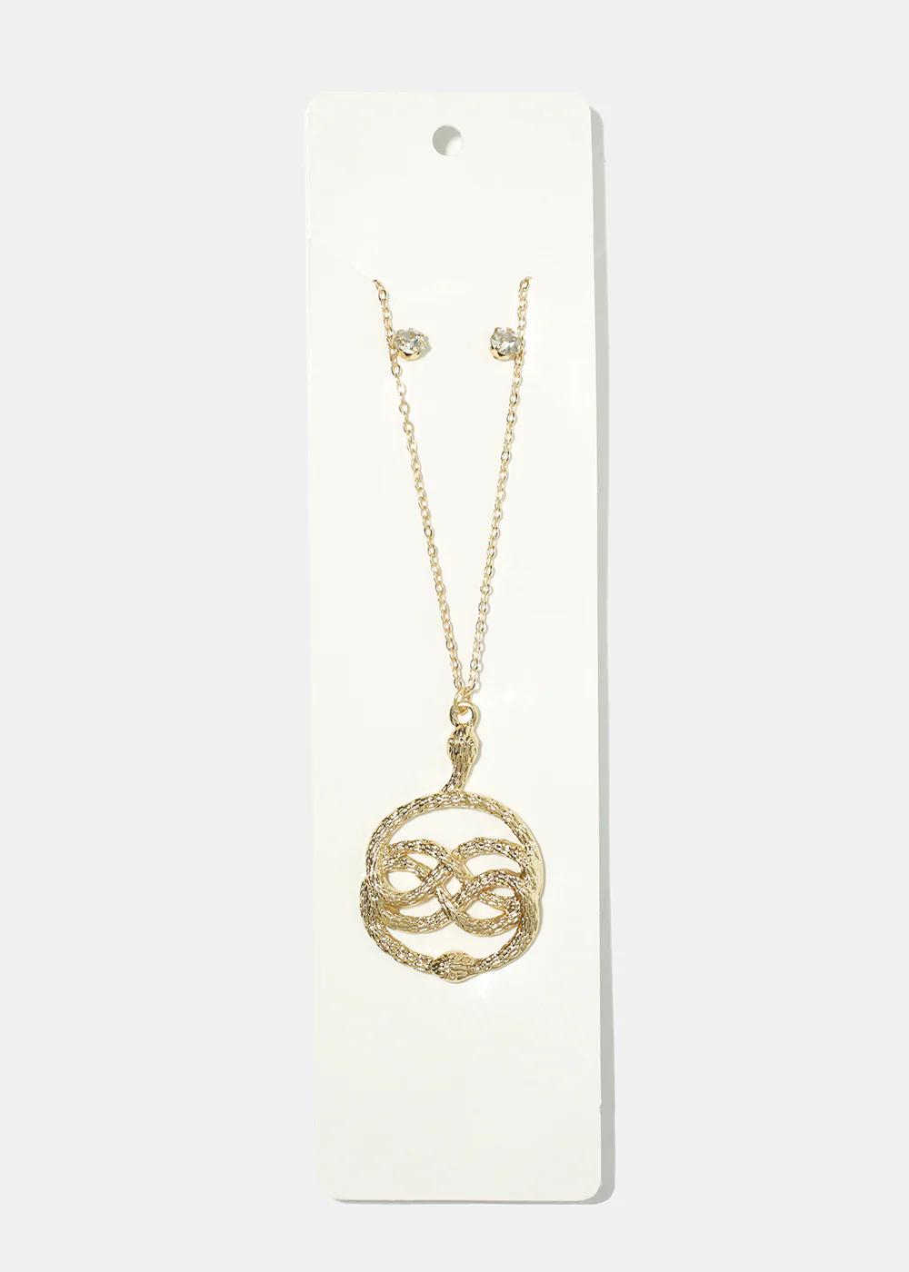 Snake Medallion & Earring Set - Image 2