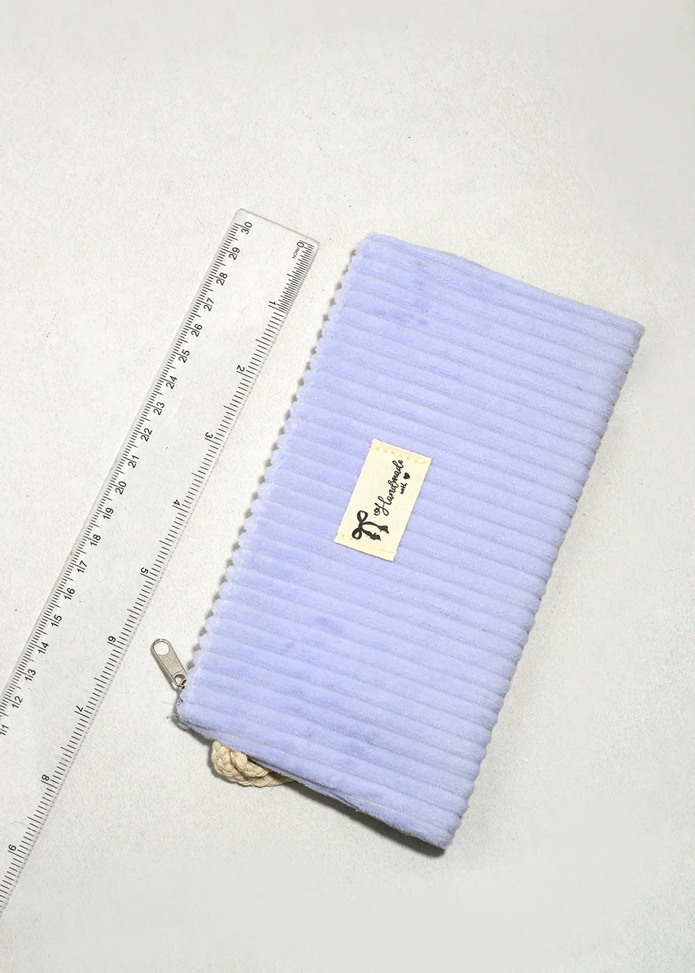 Soft Ribbed Velvet Cosmetic Pouch - Image 5