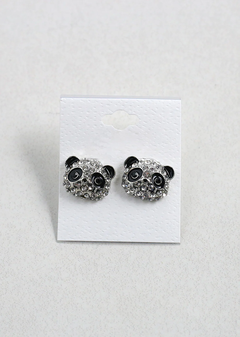 Sparkling Panda Stud Earrings - Image 3