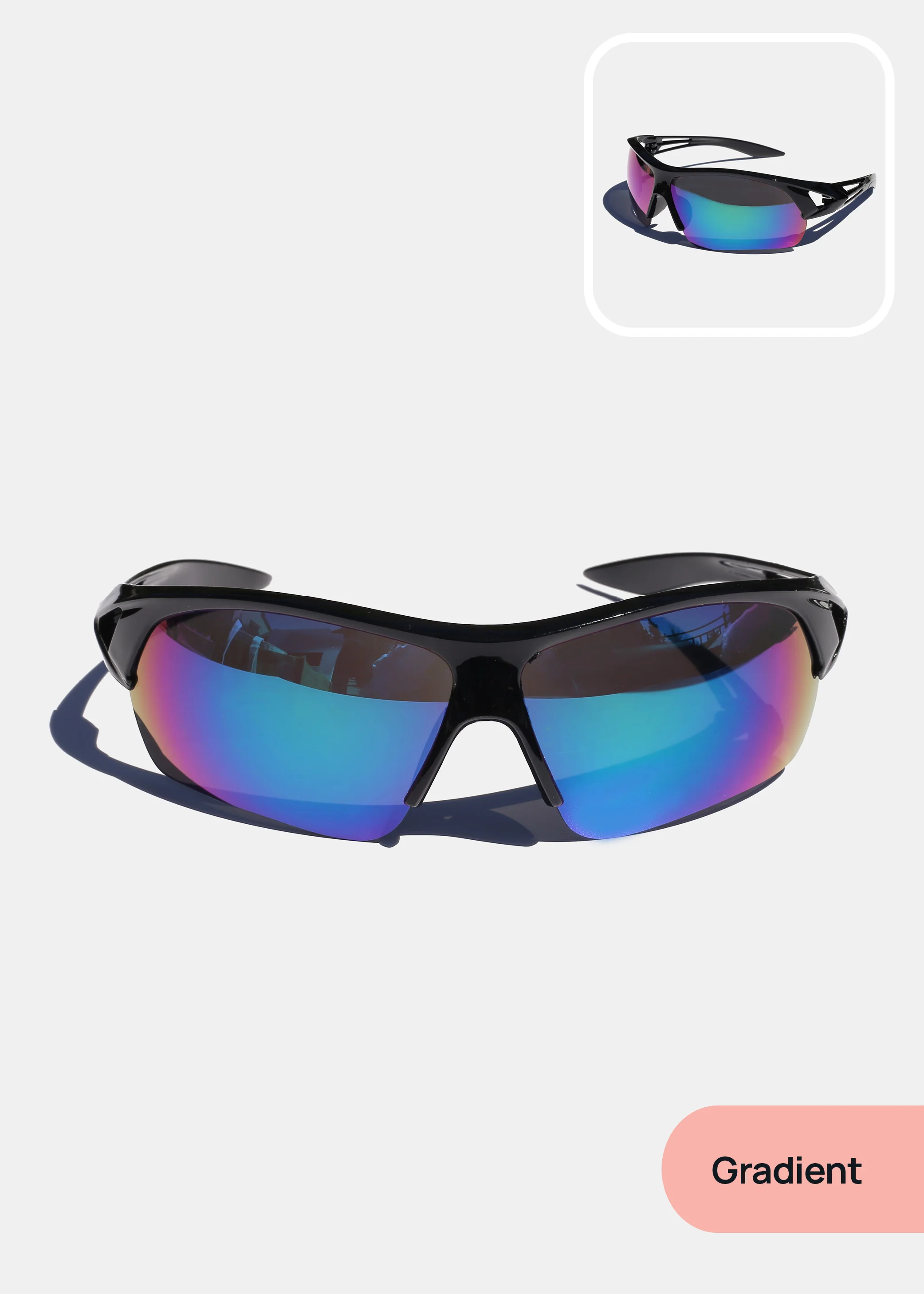 Sporty Semi-Rimless Glasses - Image 2