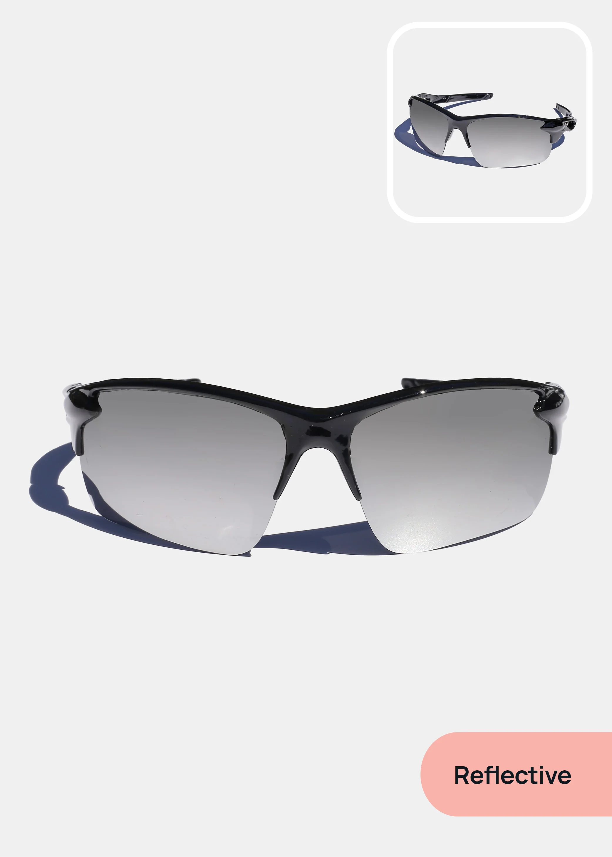 Sporty Semi-Rimless Glasses - Image 4