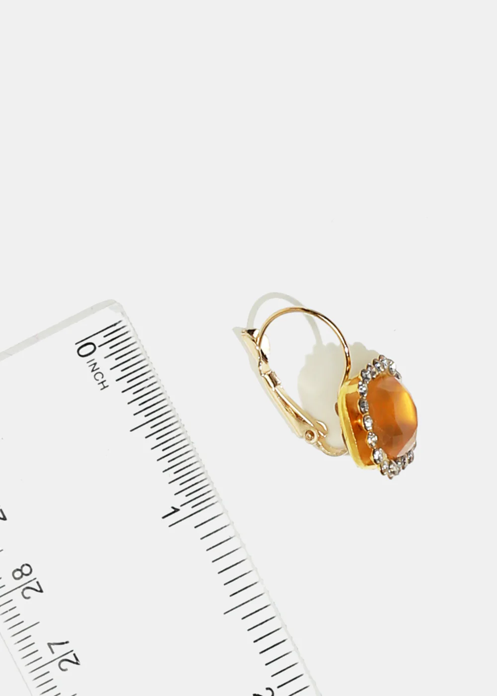 Square Gemstone Earrings - Image 3