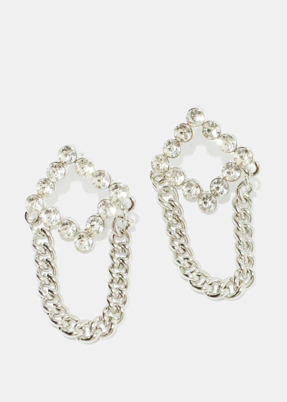 Square with Chain Earrings - Image 4