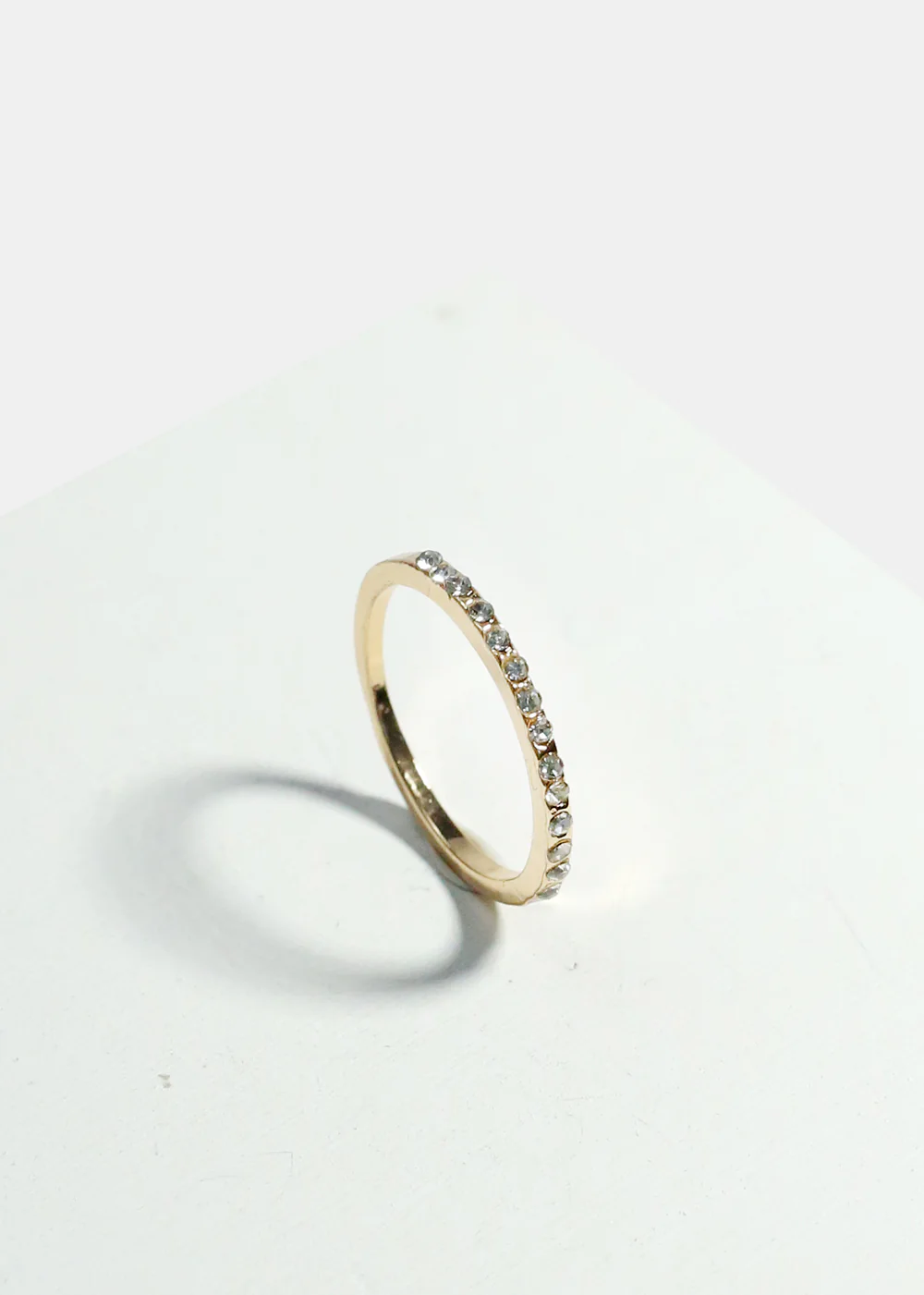Stone Ring Thin Band Ring - Image 4