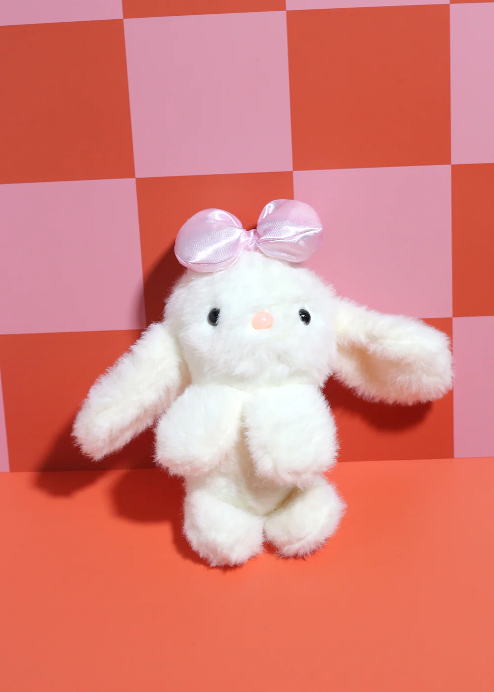 Sweet Bow Bunny Plush Keychain - Image 2