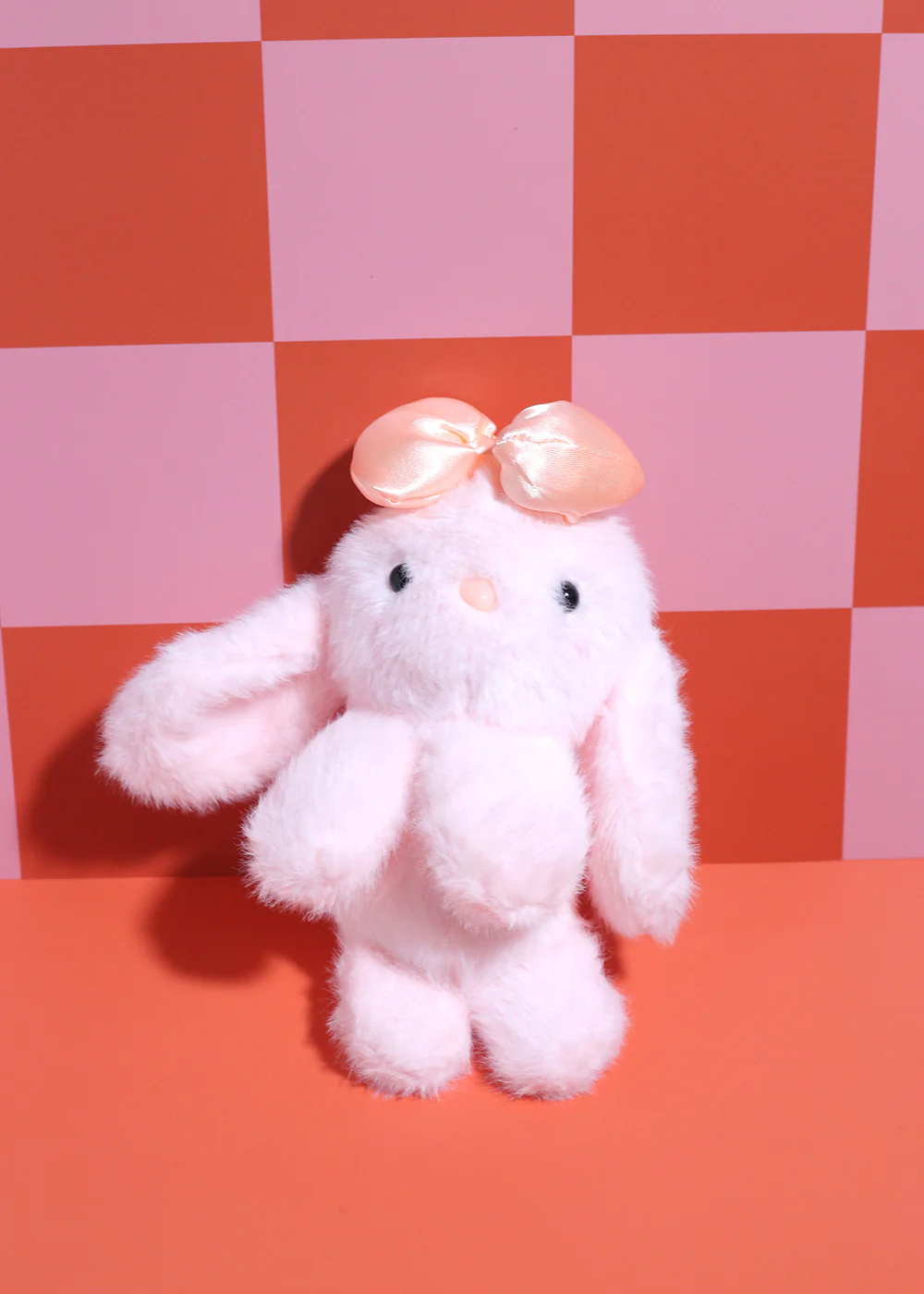 Sweet Bow Bunny Plush Keychain - Image 3