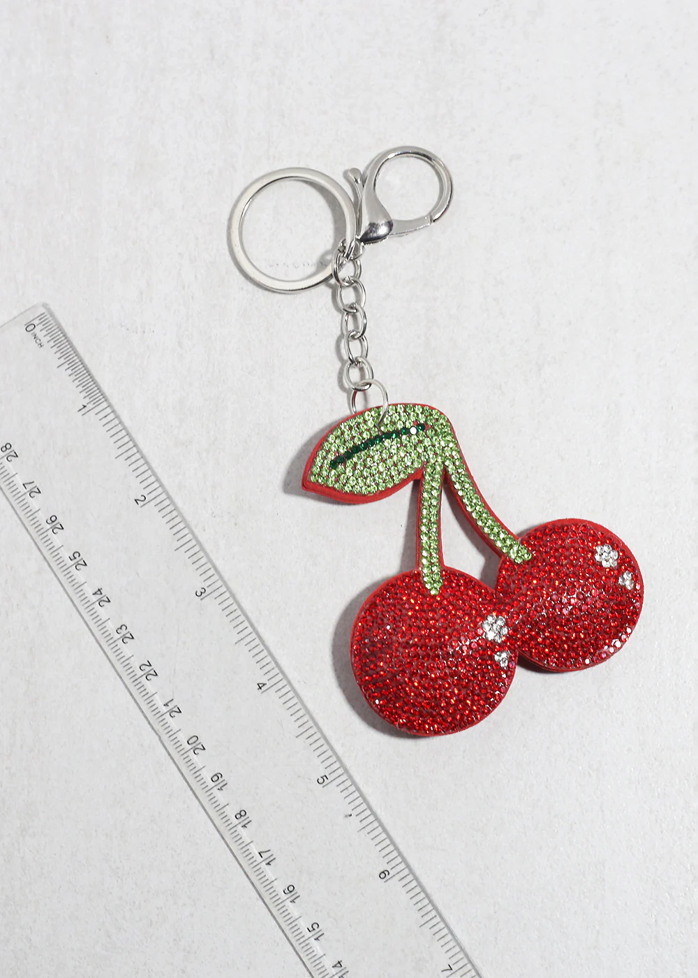 Sweet Cherry Sparkle Keychain - Image 2