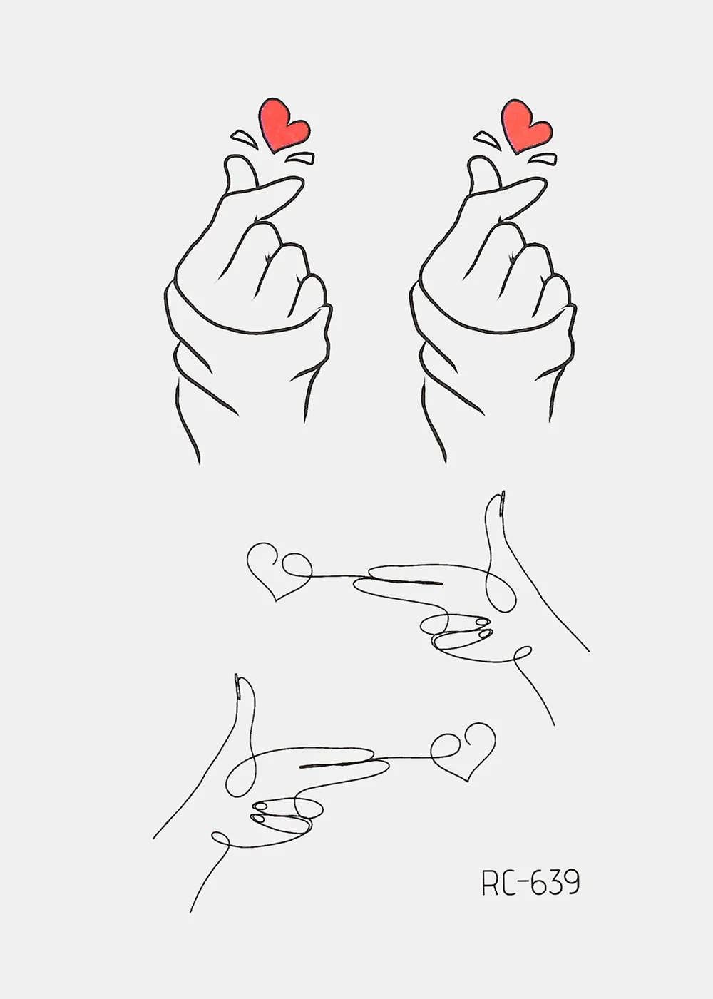 Tattoo - Finger Heart