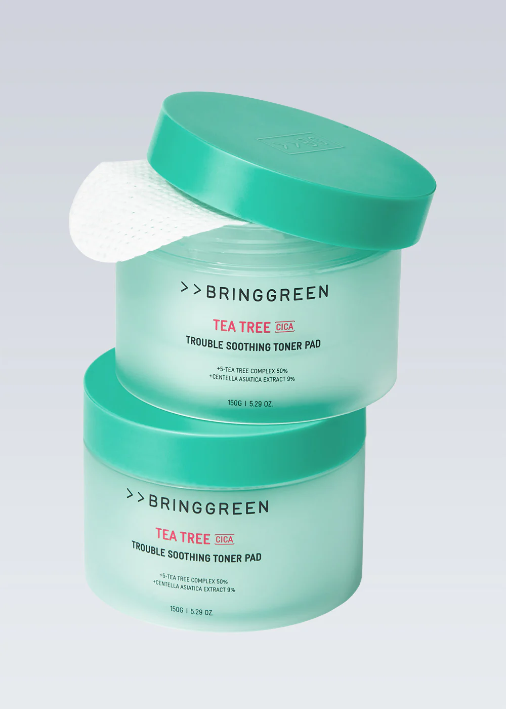 BRINGGREEN Tea Tree Cica Soothing Toner Pad (90 Pads)