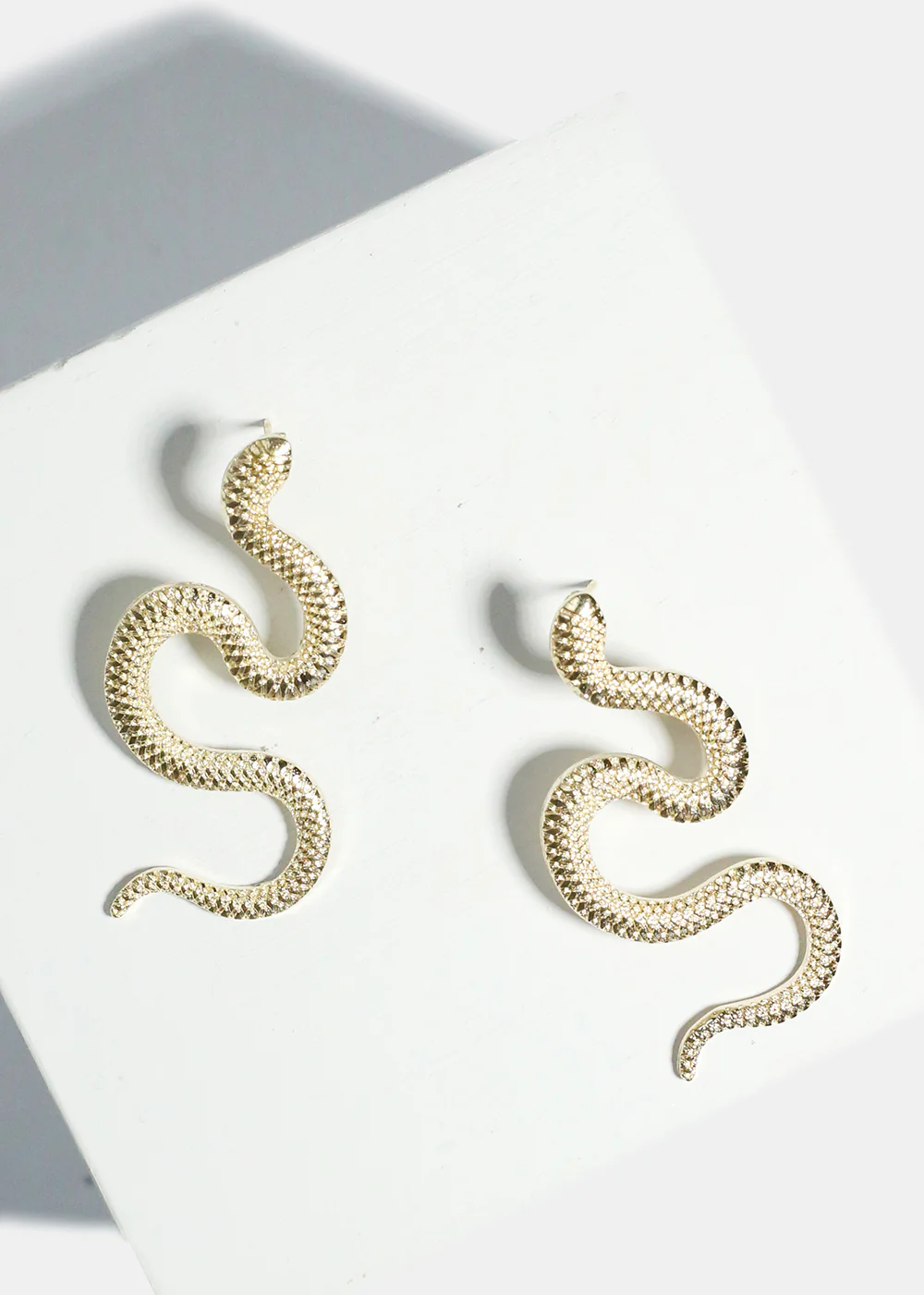 Textured Snake Earrings - Image 2