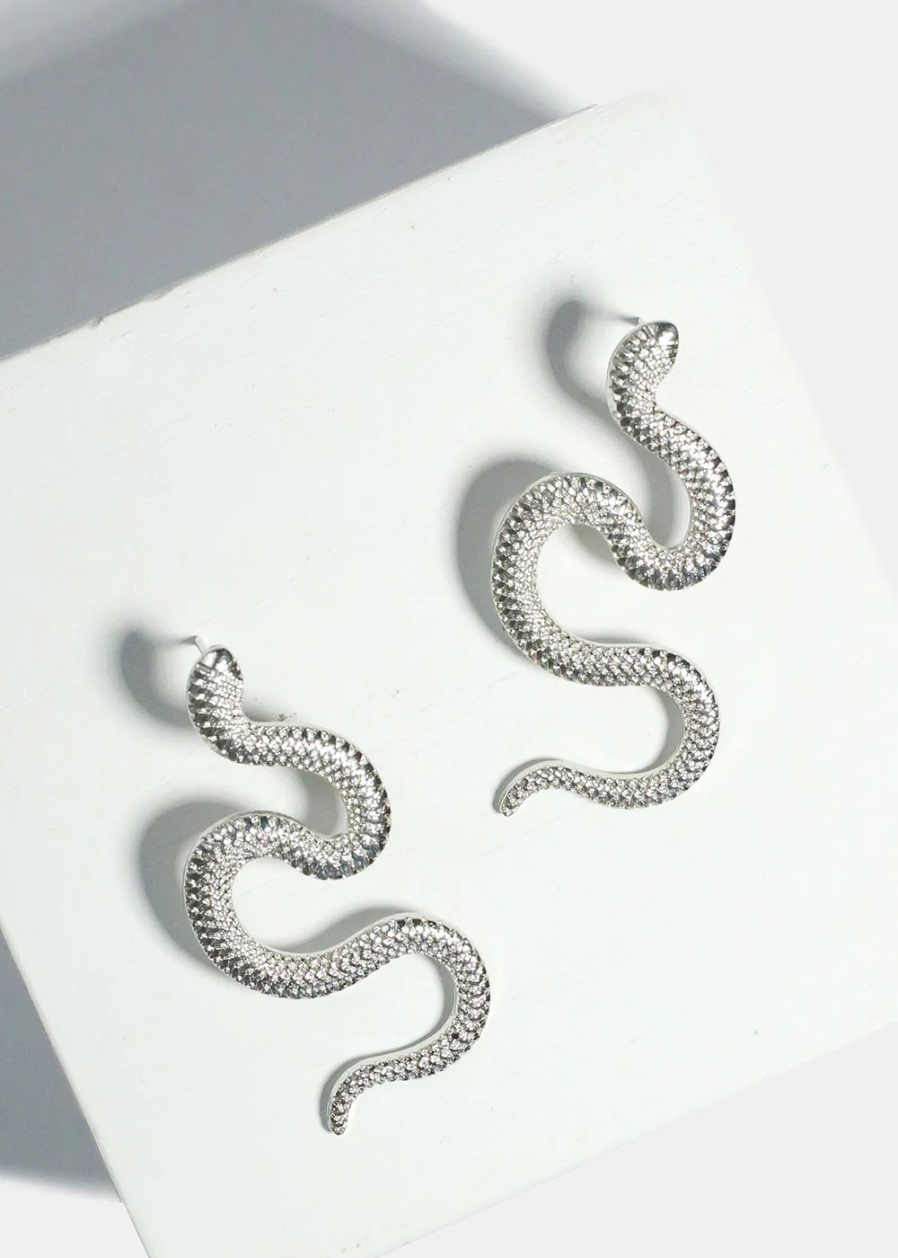 Textured Snake Earrings - Image 3