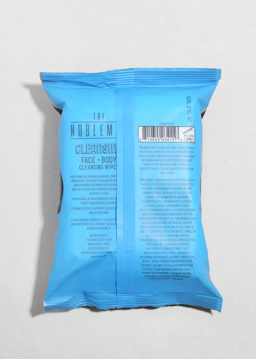 The Nobleman Active Face + Body Cleansing Wipes - Image 5