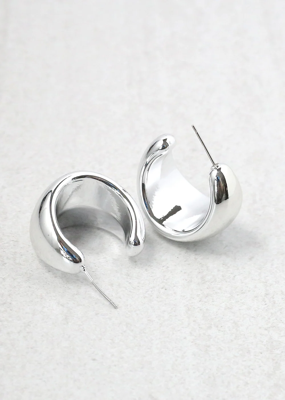 Thick Open Hoop Stud - Image 3