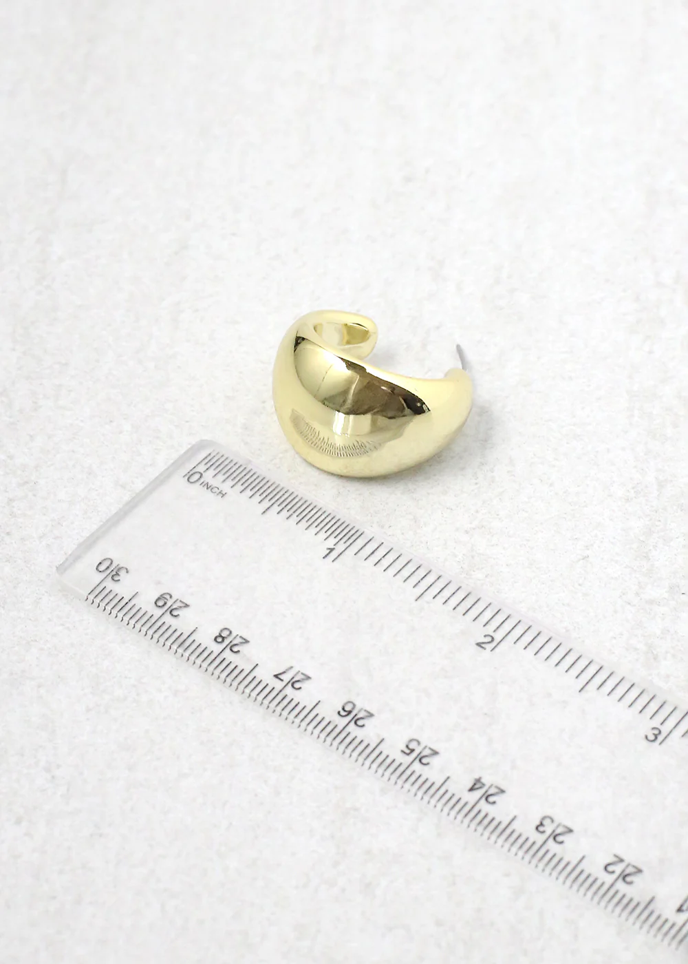 Thick Open Hoop Stud - Image 4