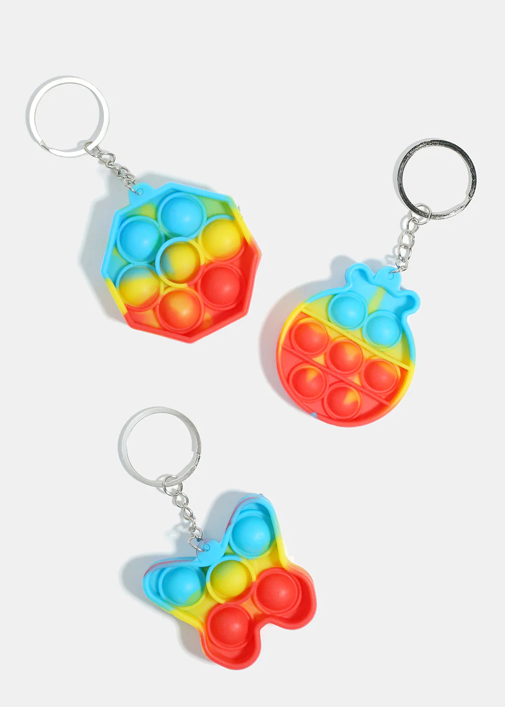 Tie-Dye Push Pop Keychain Fidget