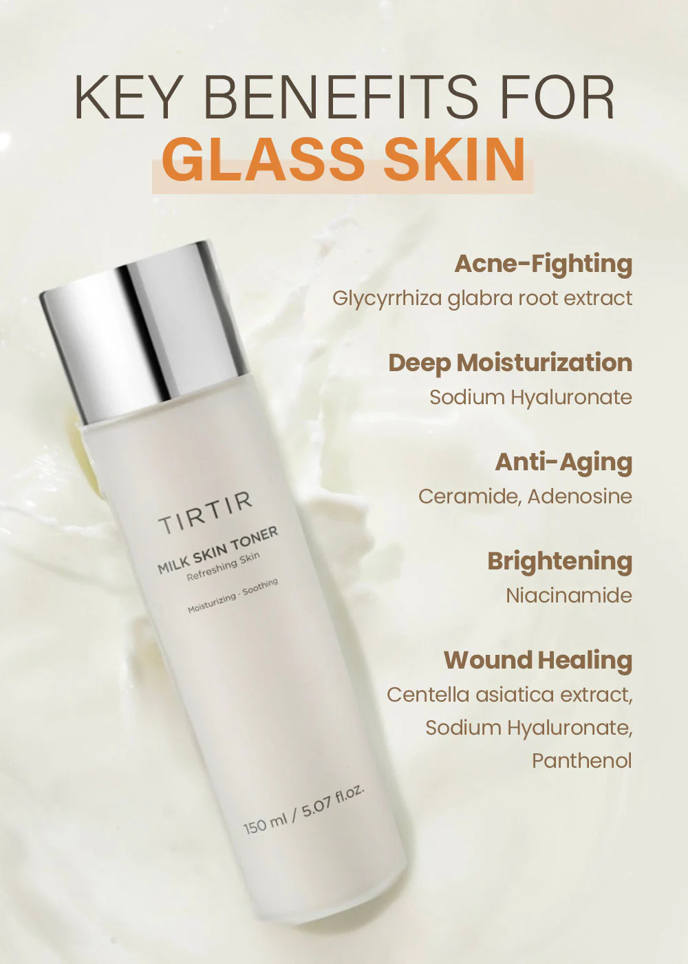 TIRTIR Milk Skin Toner 150ml - Image 3