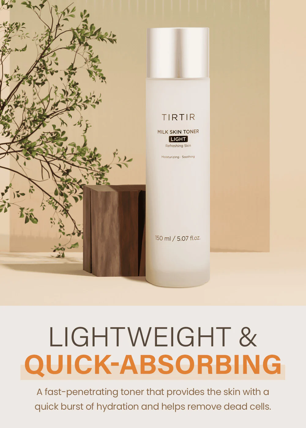 TIRTIR Milk Skin Toner Light 150ml - Image 2
