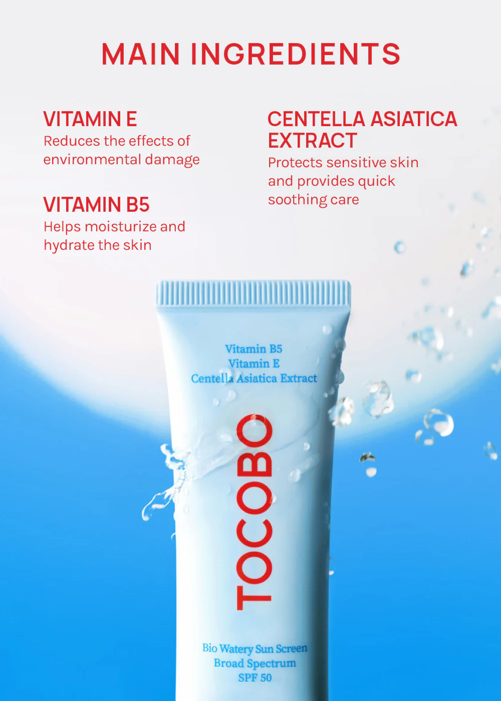 TOCOBO Bio Watery Sun Screen 40ml - Image 3