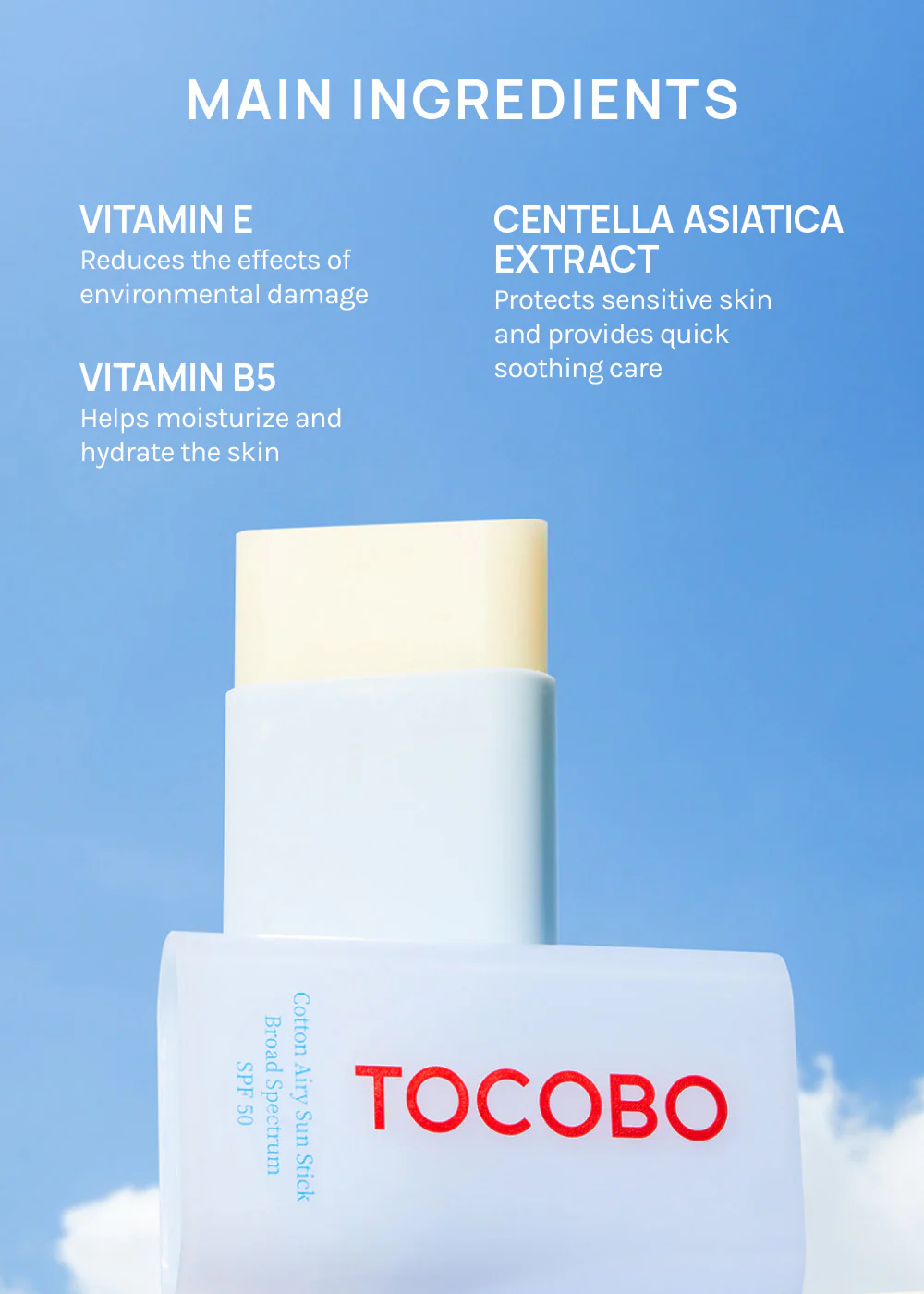 TOCOBO Cotton Airy Sun Stick 19g - Image 3