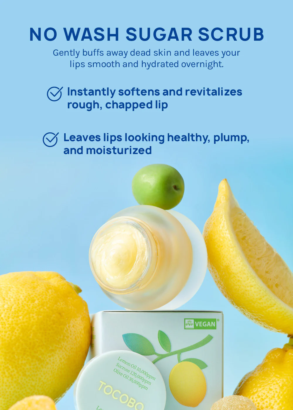 TOCOBO Lemon Sugar Lip Mask 20ml - Image 2