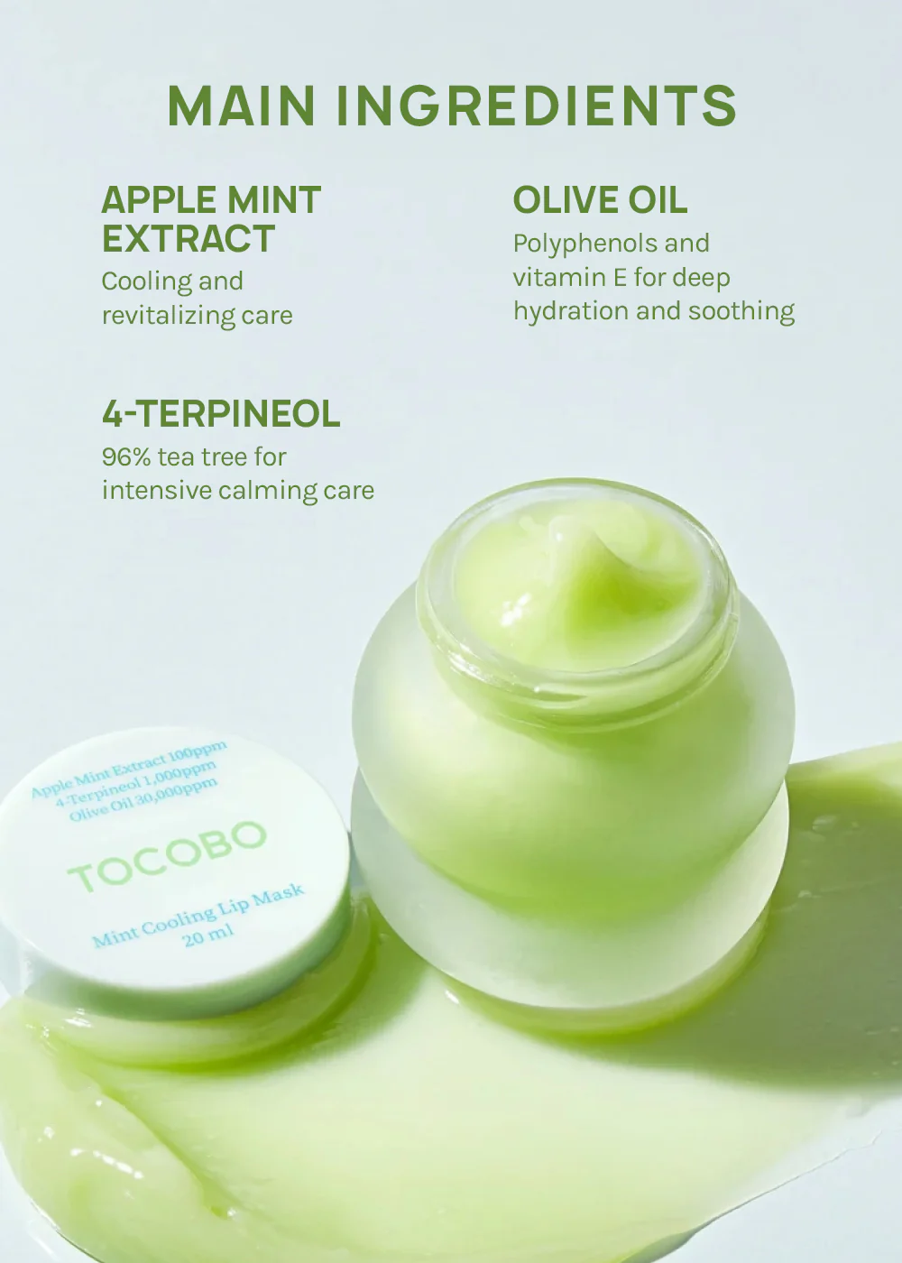 TOCOBO Mint Cooling Lip Mask 20ml - Image 4