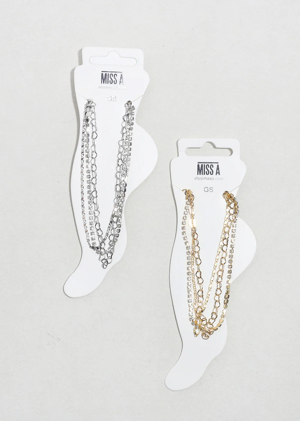 Triple - Layered Chain Anklet