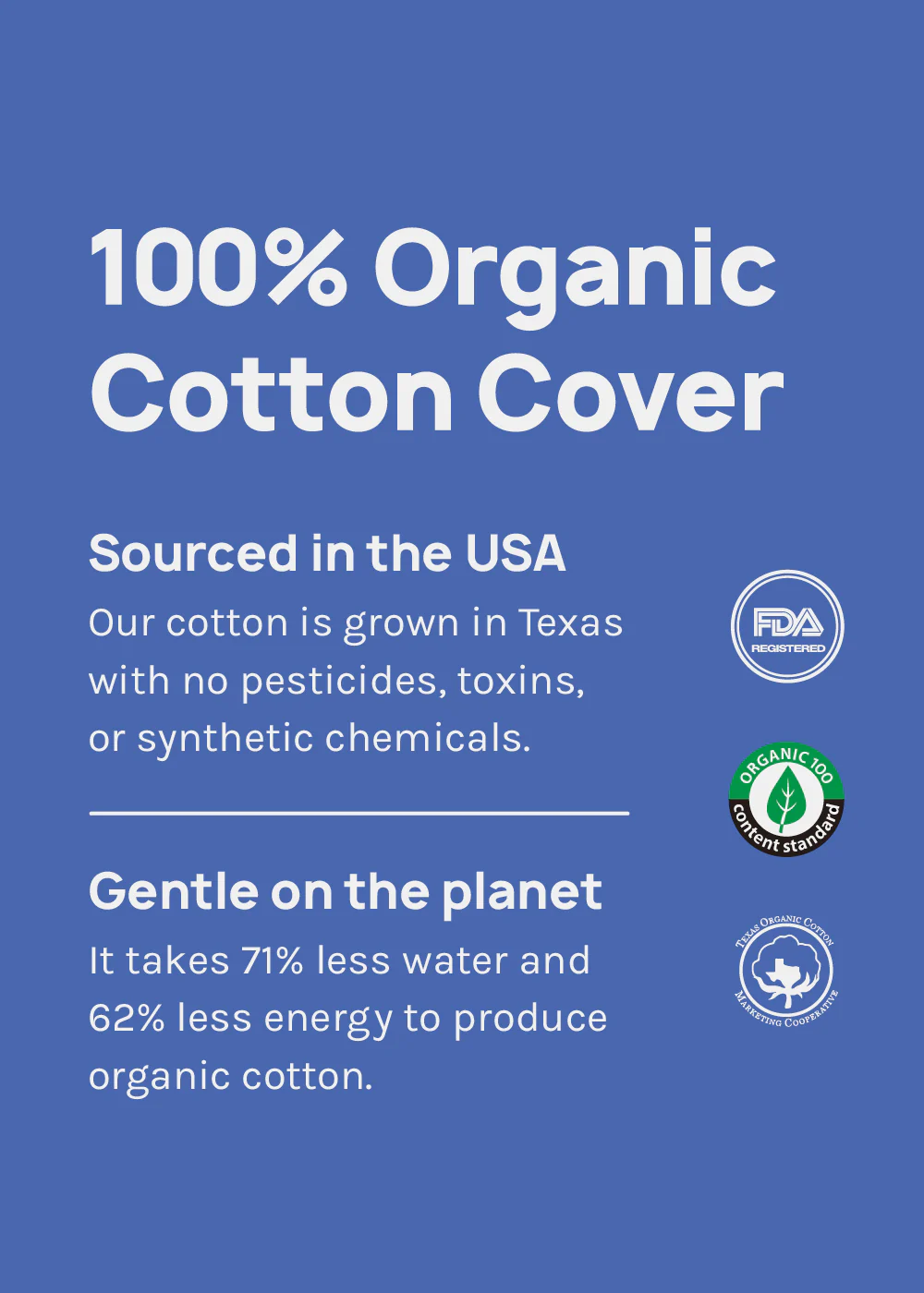 Organic Cotton Pads- Large - Image 2