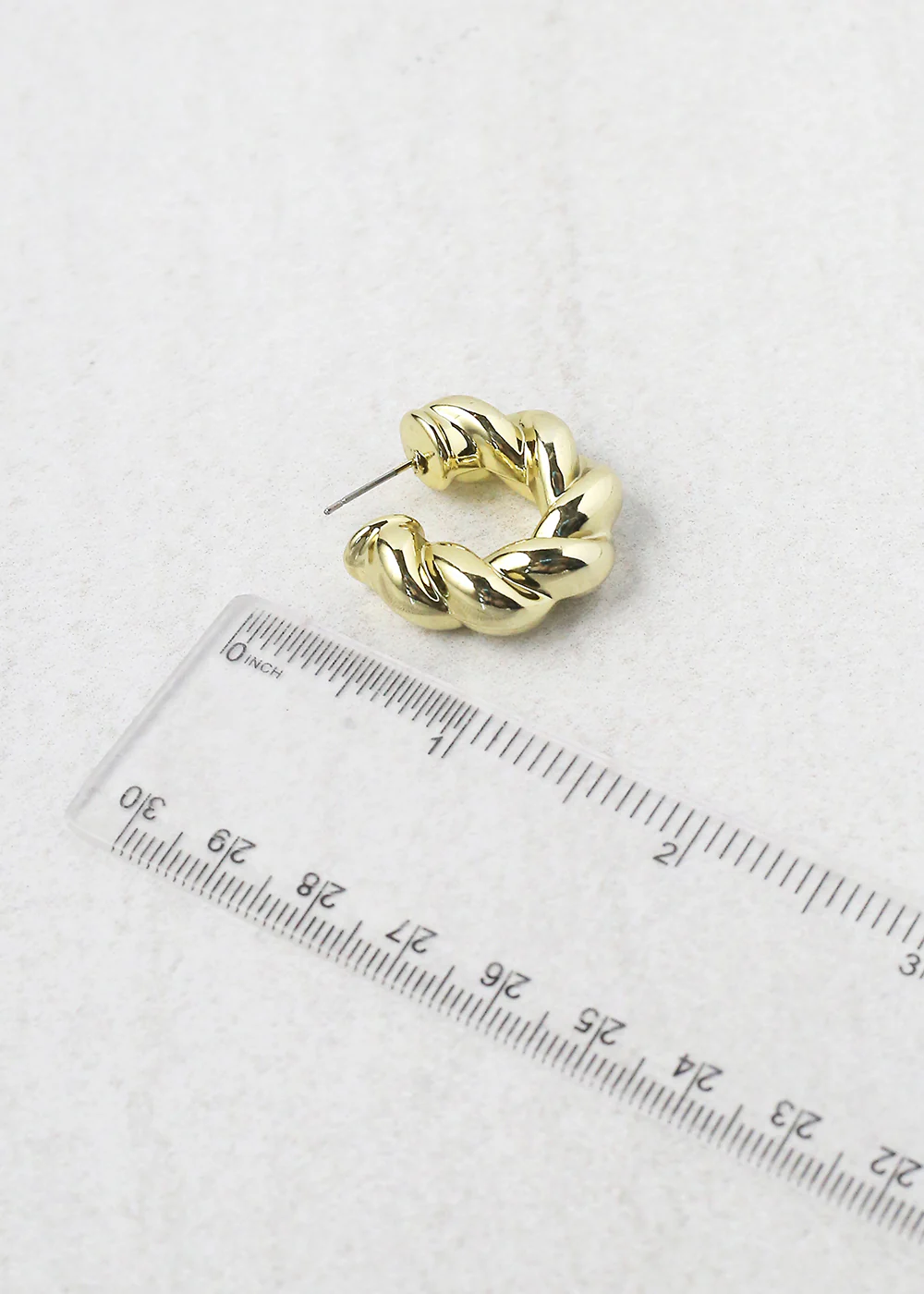 Twisted Open Hoop Earring - Image 4